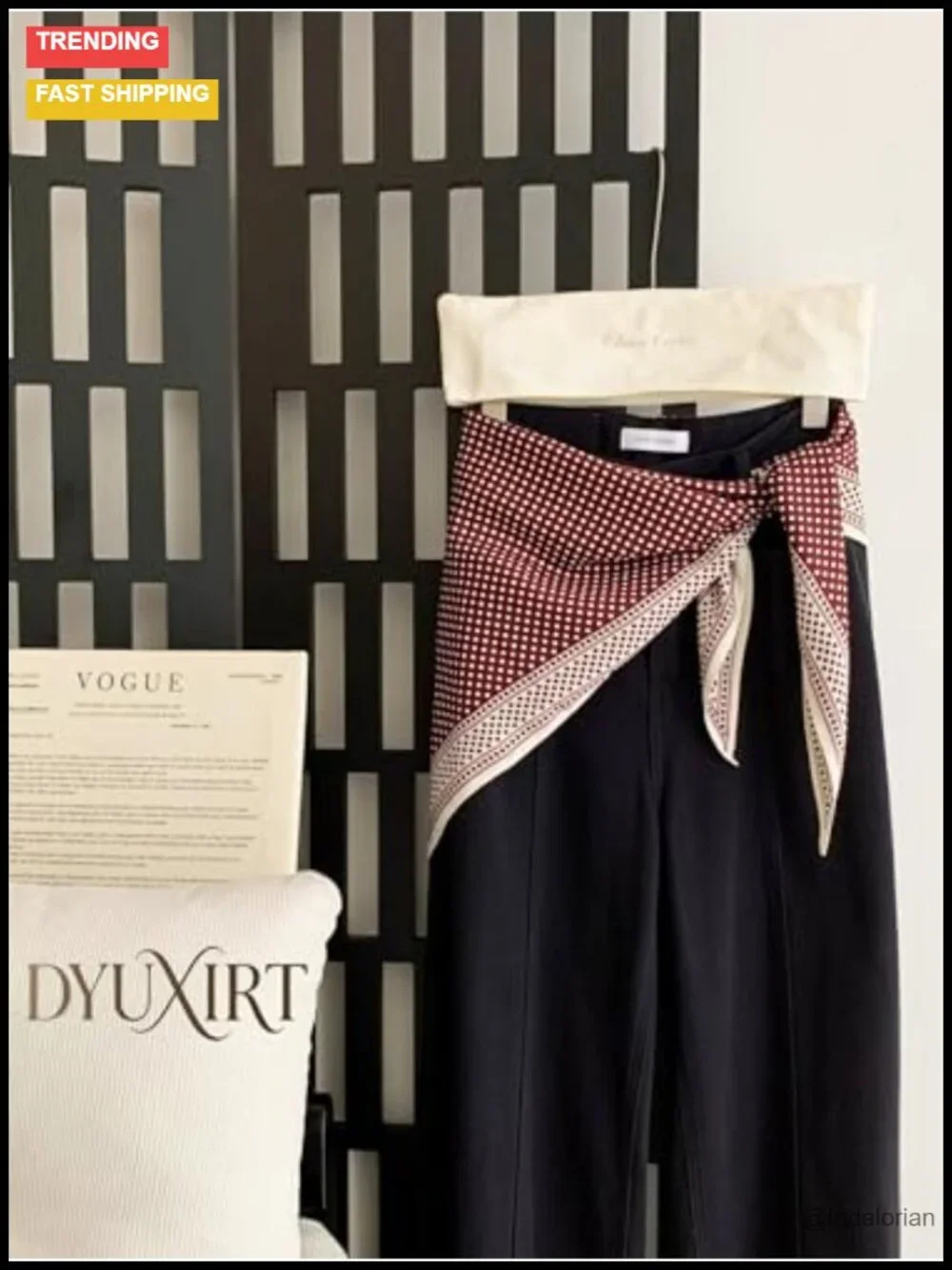 Triangle Shawl Scarf Fashion Silk Feeling Lightweight Women Accessory